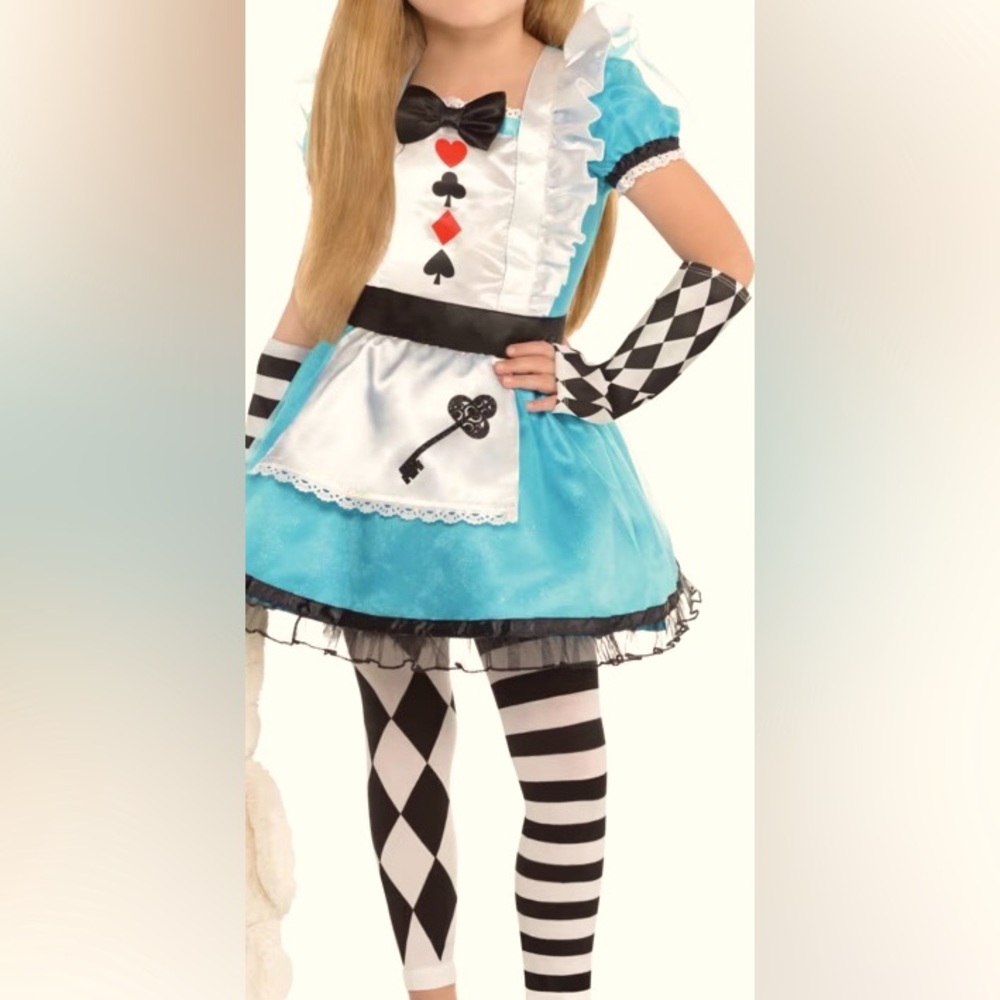 Alice in Wonderland Halloween Costume Girls 4-6